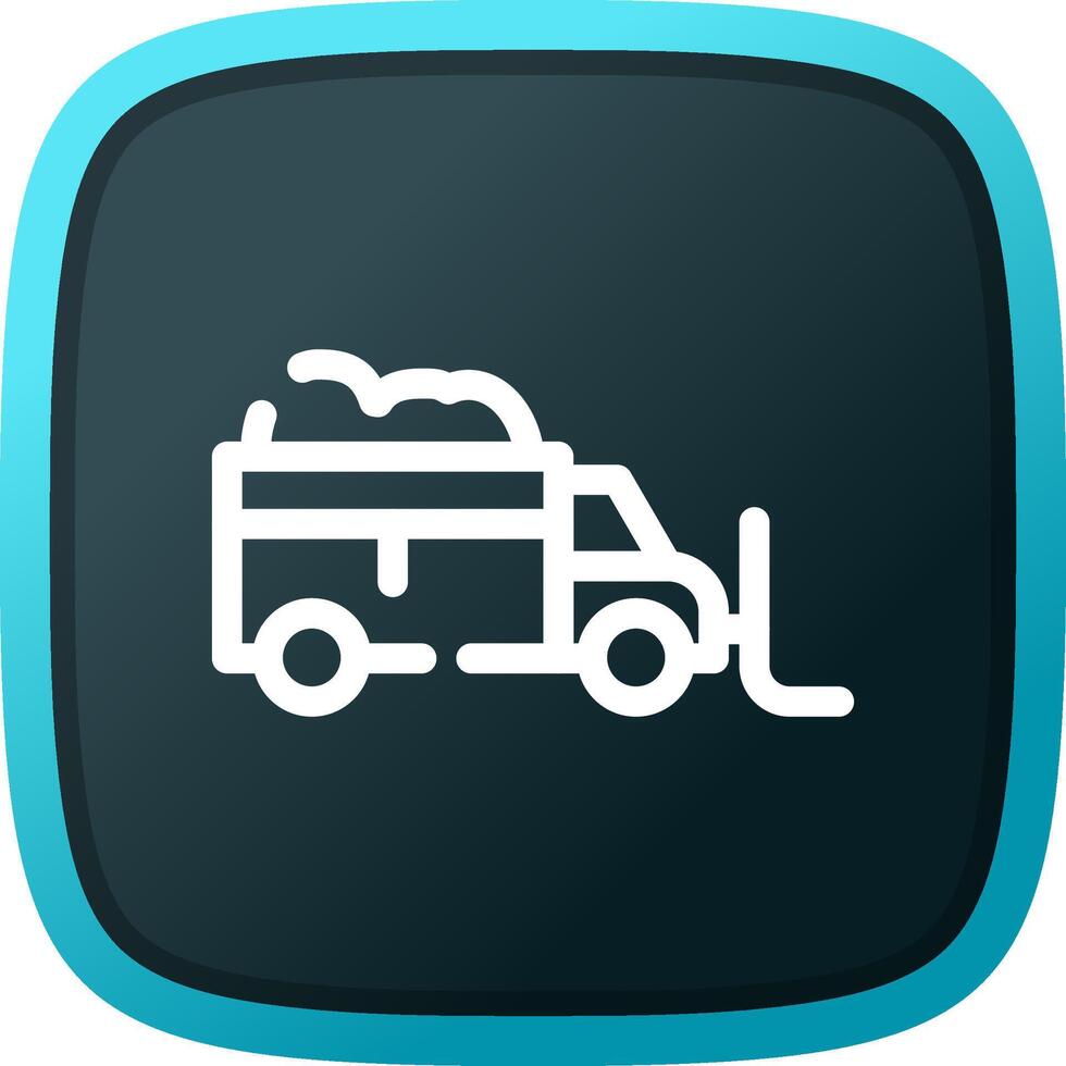 Snowplow Creative Icon Design vector