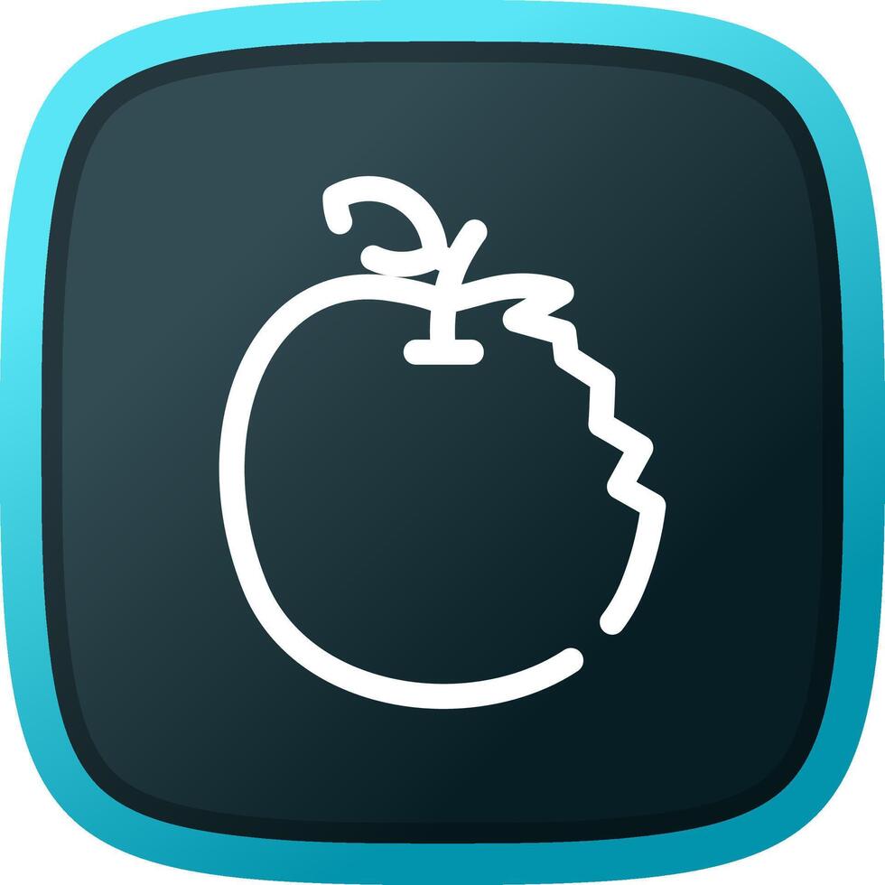 diseño de icono creativo de manzana vector