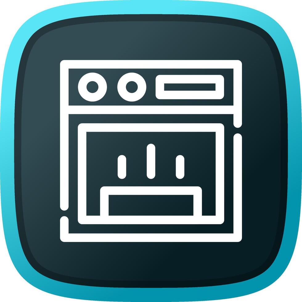 Stove Creative Icon Design vector