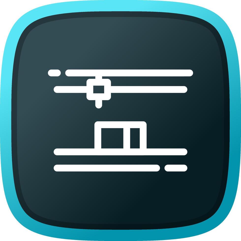 3D Printing Creative Icon Design vector