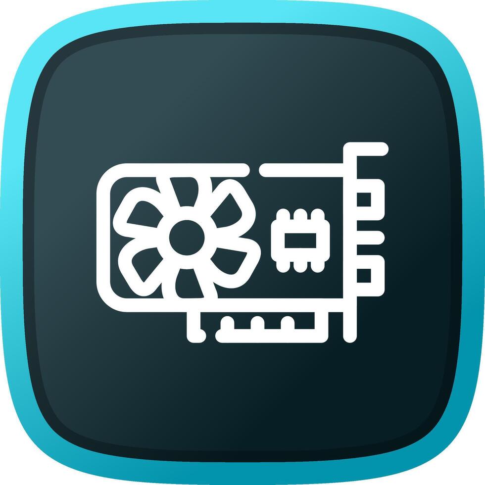 Graphic Card Creative Icon Design vector