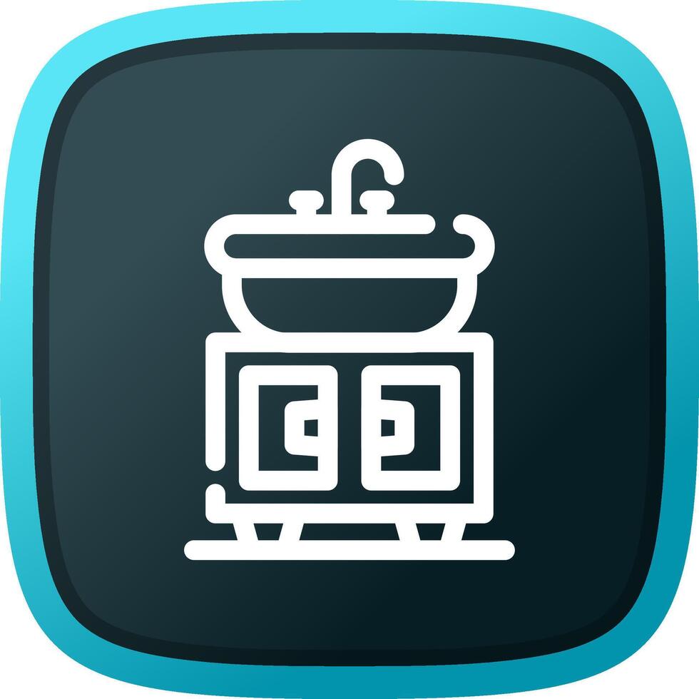 Washbasin Creative Icon Design vector