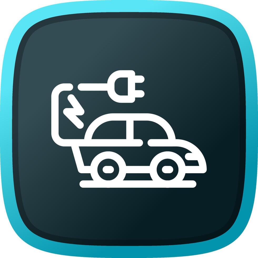 Electric Car Creative Icon Design vector