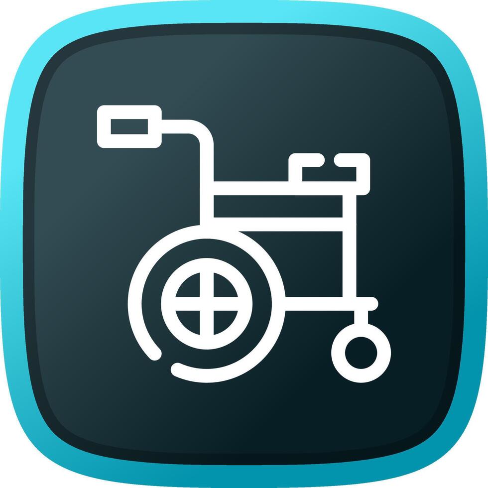 Wheelchair Creative Icon Design vector