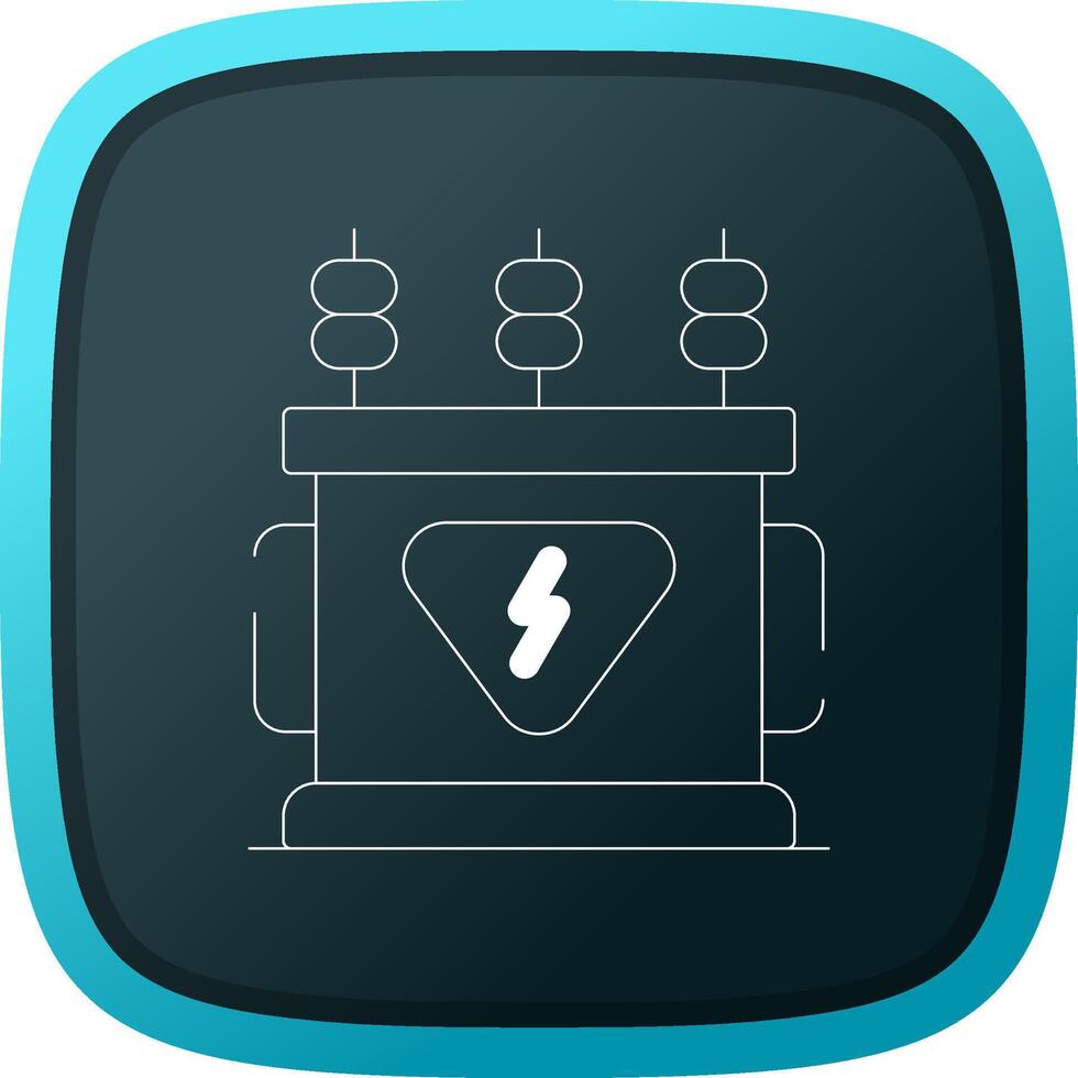 Power Transformer Creative Icon Design vector