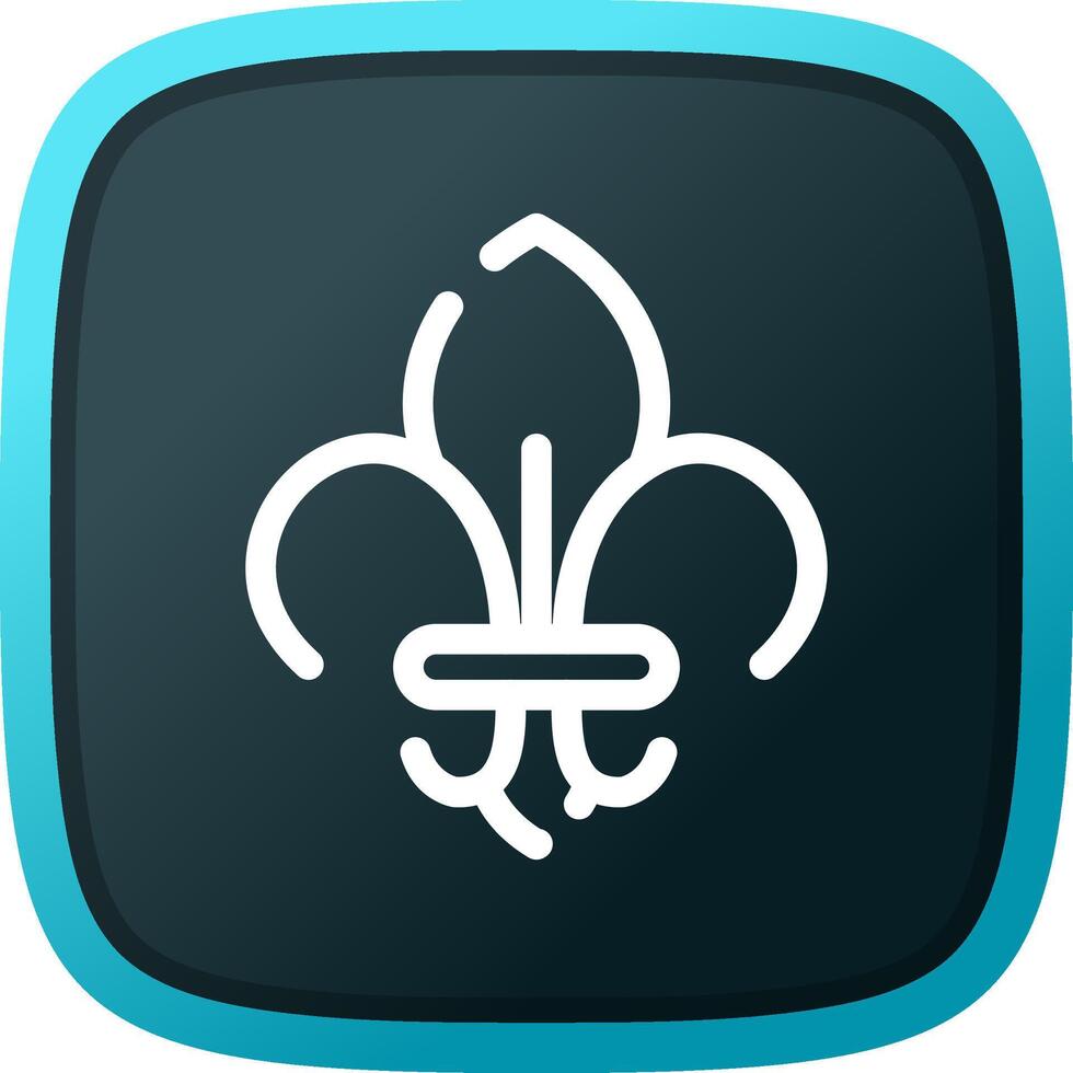 Fleur De Lis Creative Icon Design vector