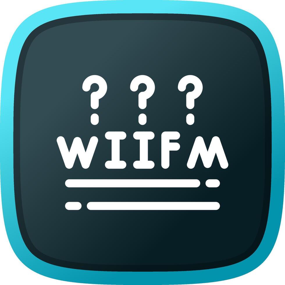 WIIFM Creative Icon Design vector