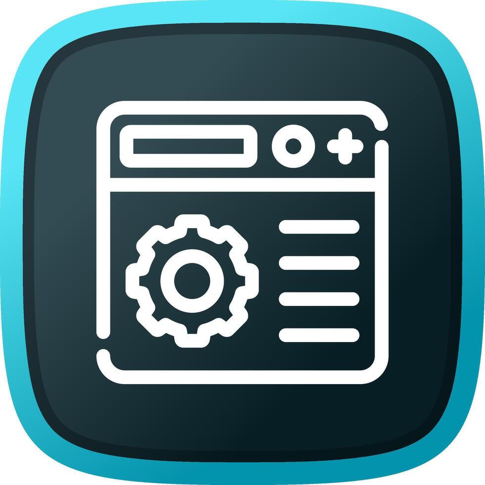 Setting Creative Icon Design vector