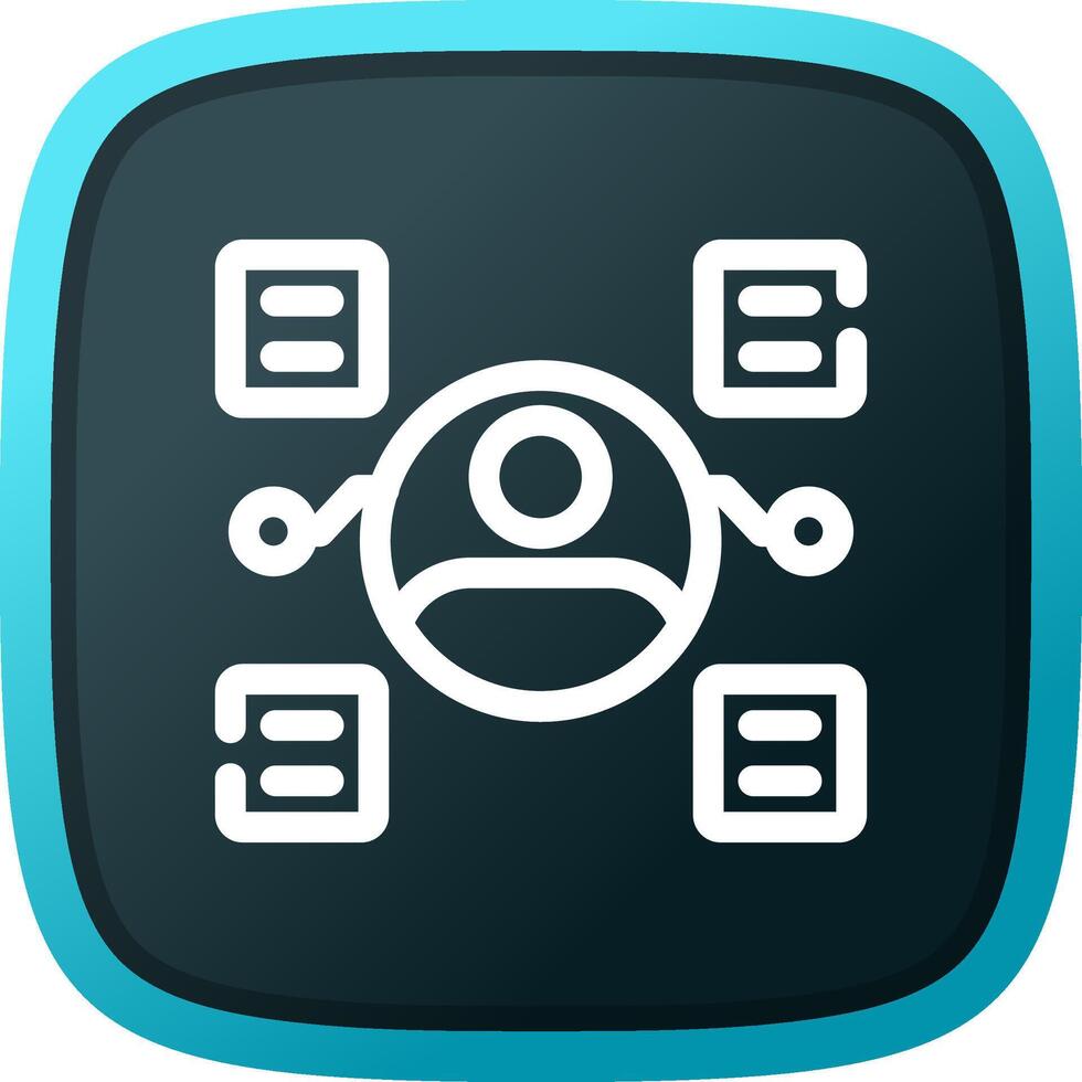 User Predictions Creative Icon Design vector