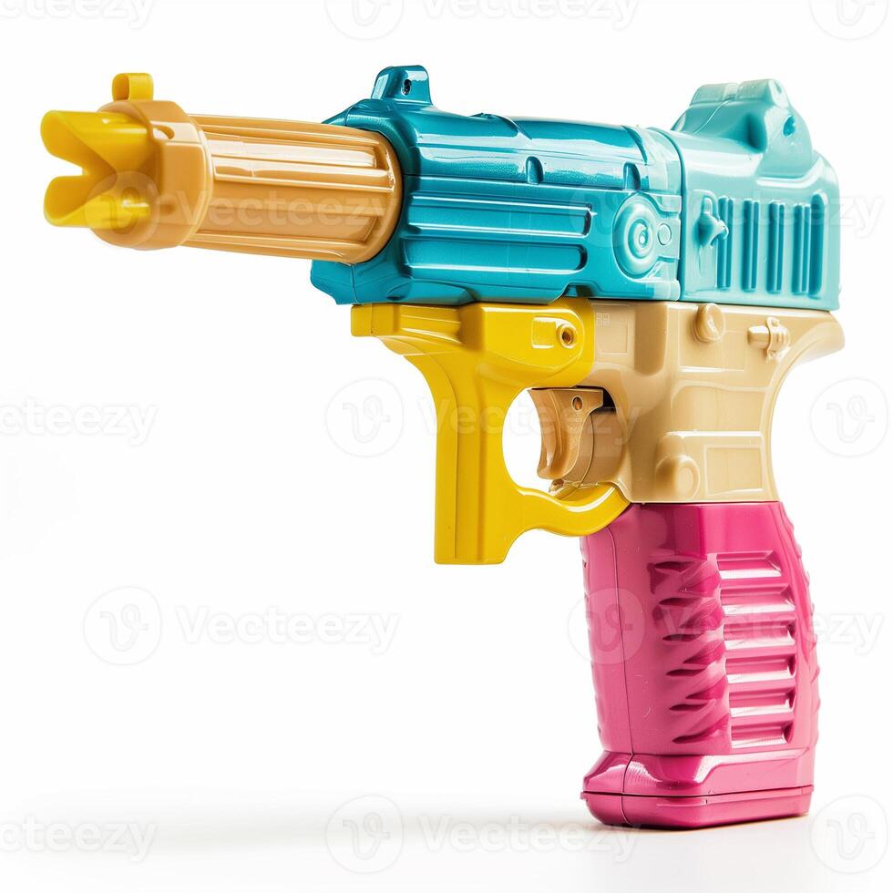 AI generated A water gun isolated on a transparent background photo