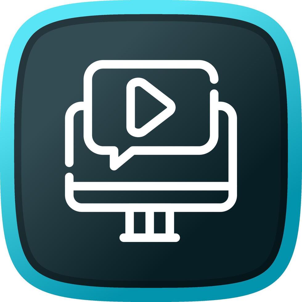 Video Tutorial Creative Icon Design vector