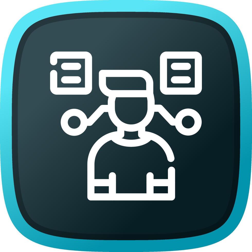 User Predictions Creative Icon Design vector