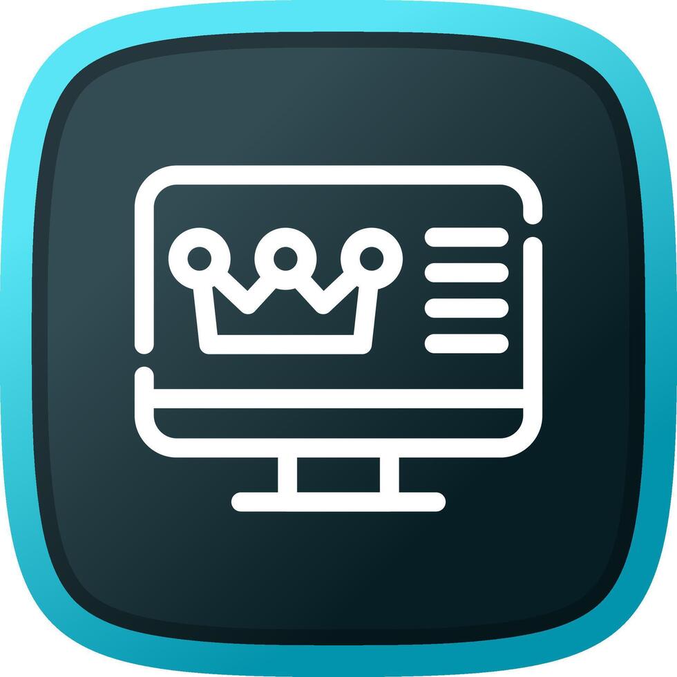 Premium Content Creative Icon Design vector