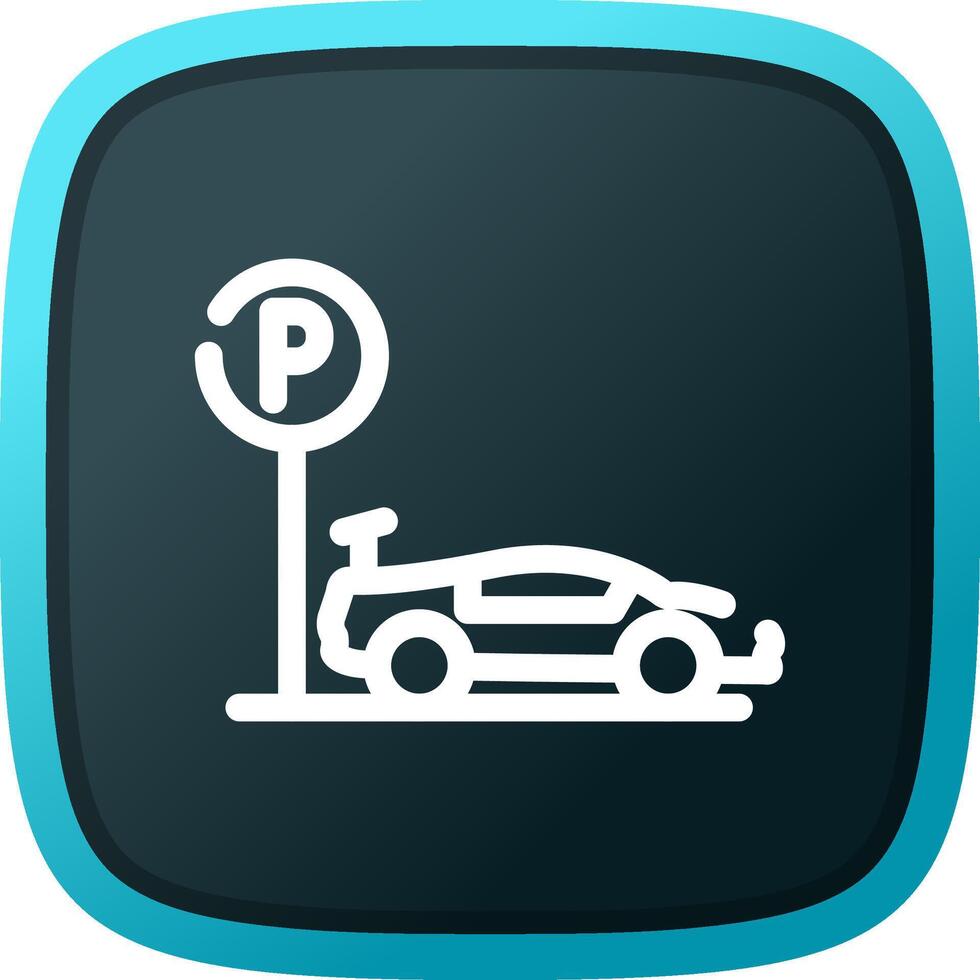 Parking Area Creative Icon Design vector