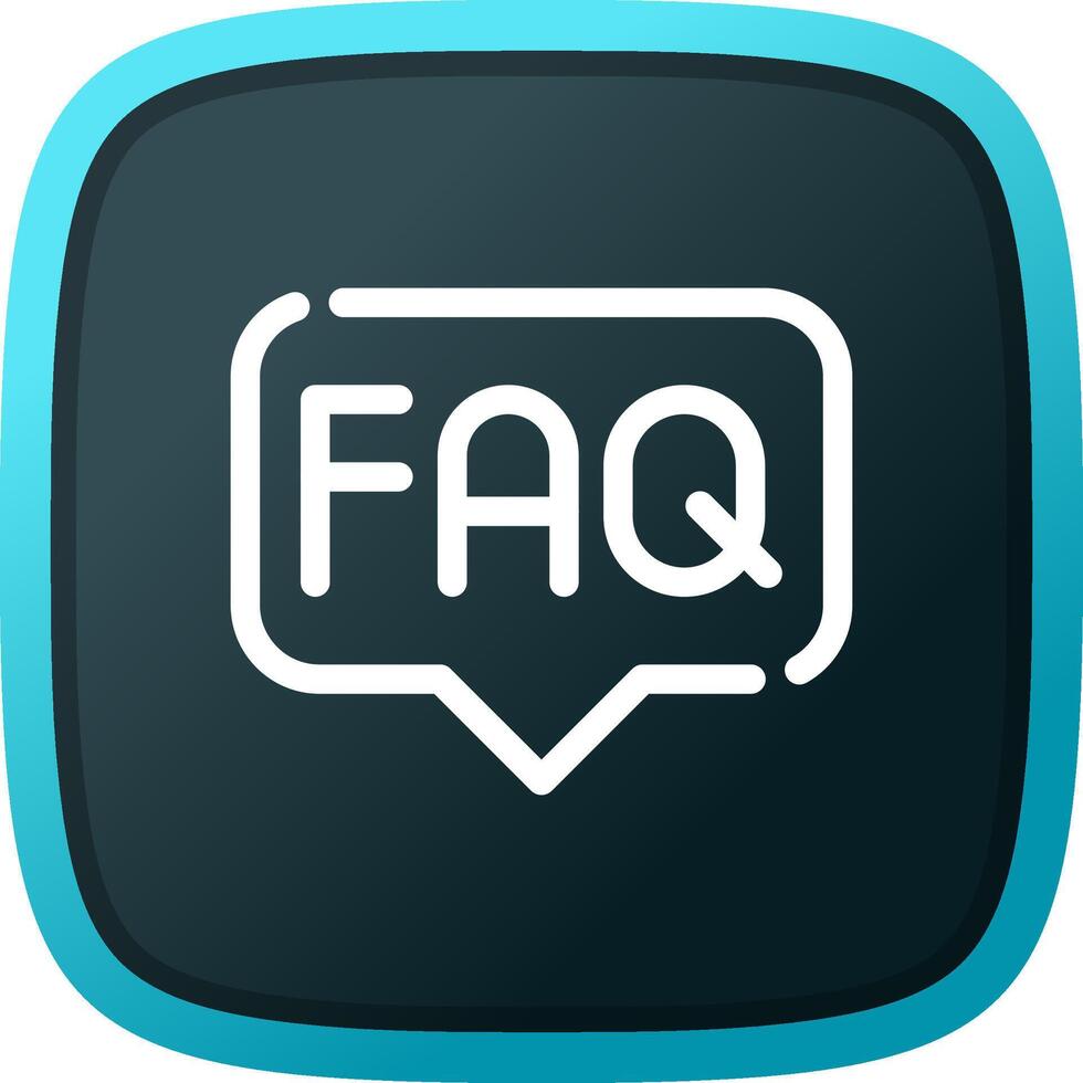 FAQ Creative Icon Design vector