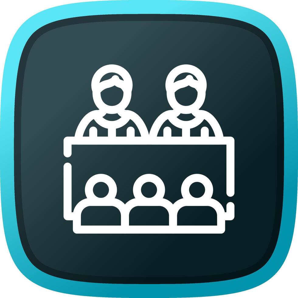 Company Meeting Creative Icon Design vector