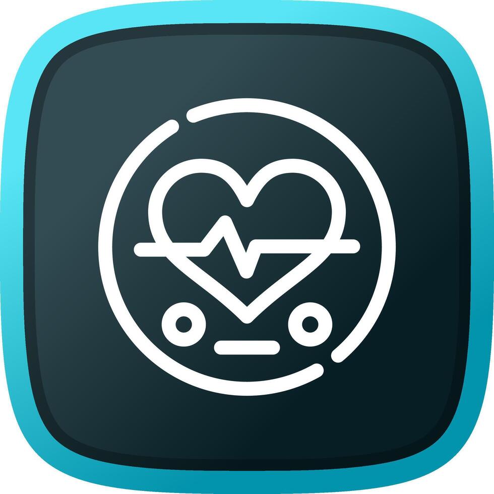 Heart Rate Creative Icon Design vector