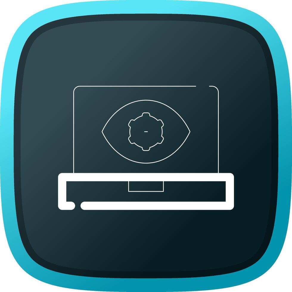 Computer Vision Creative Icon Design vector