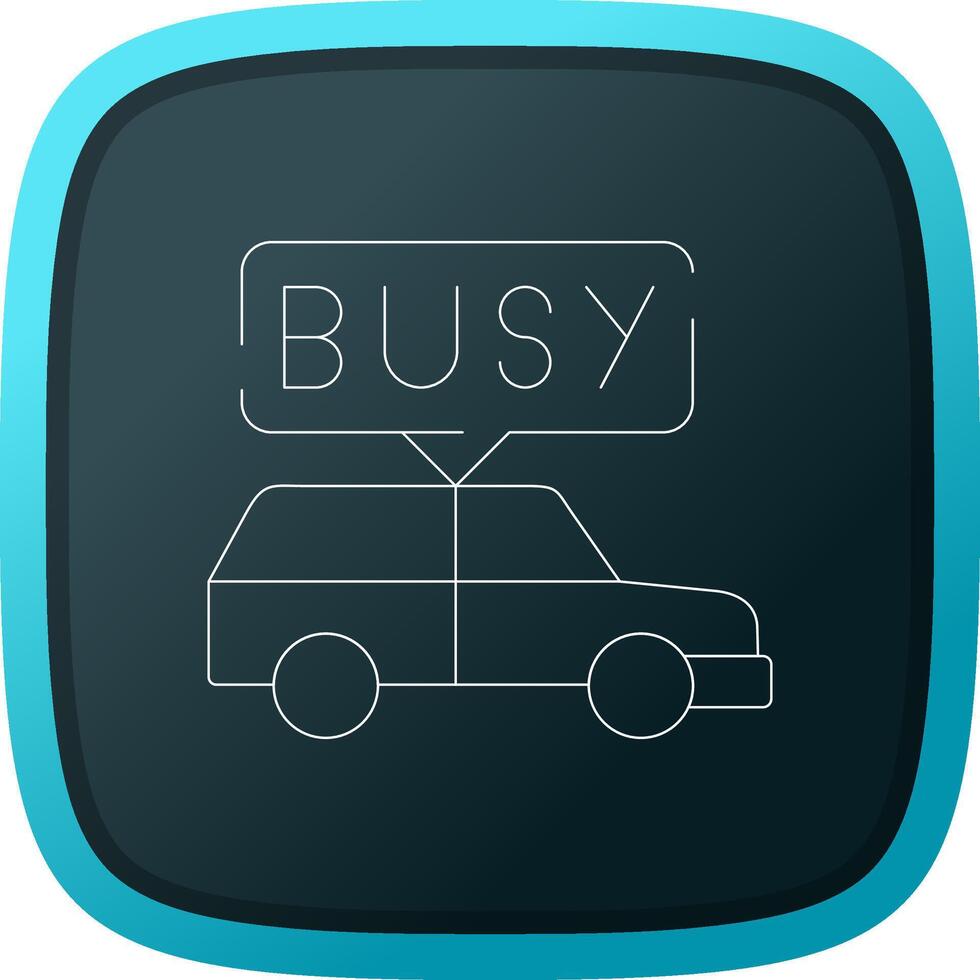 Busy Taxi Creative Icon Design vector