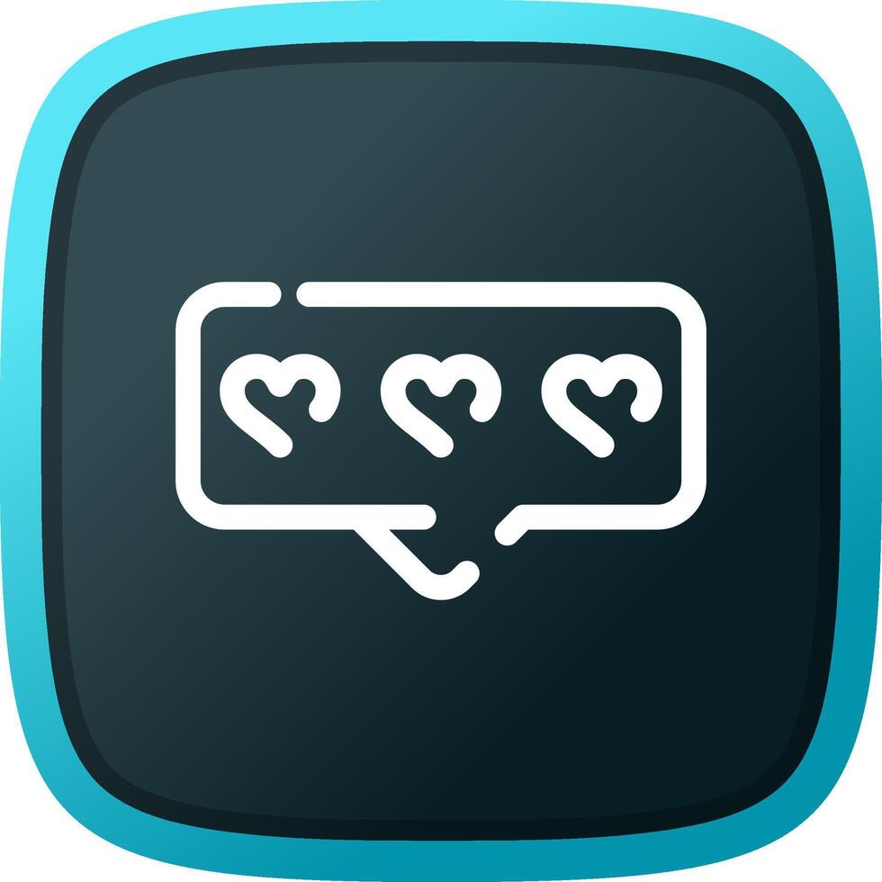 Comment Heart Creative Icon Design vector