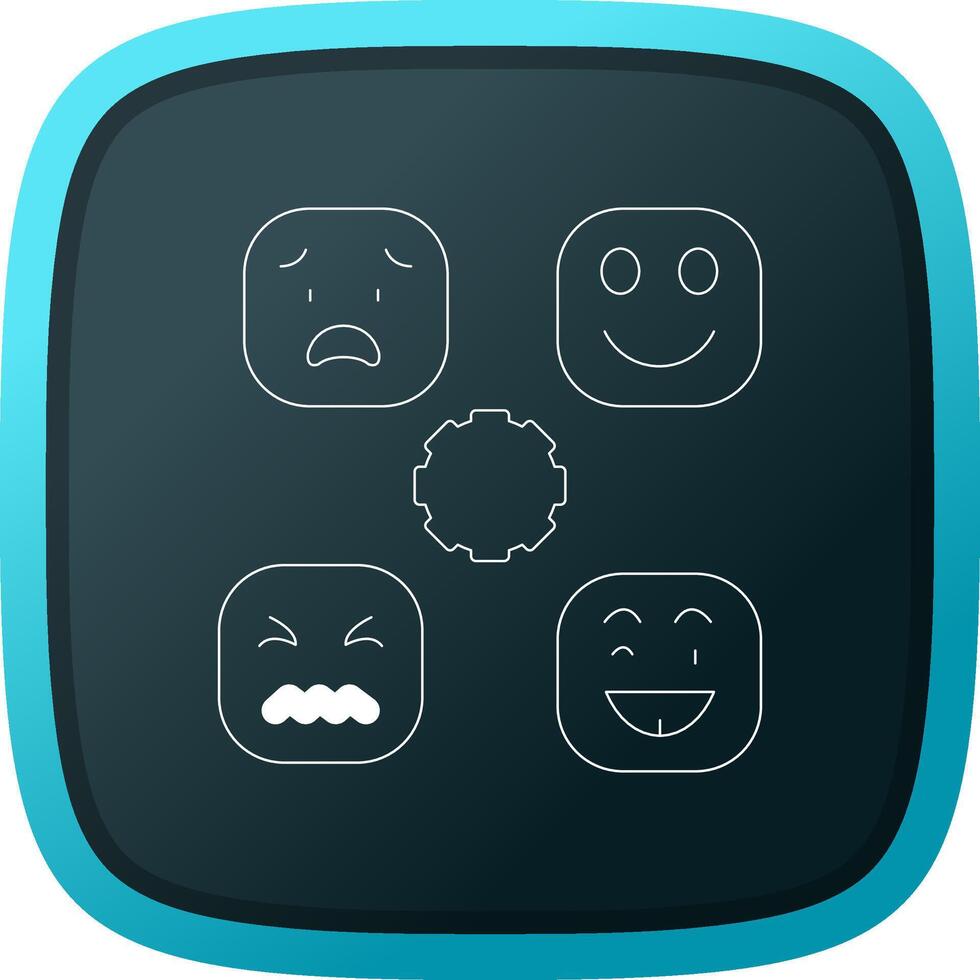 Perceiving Emotions Creative Icon Design vector