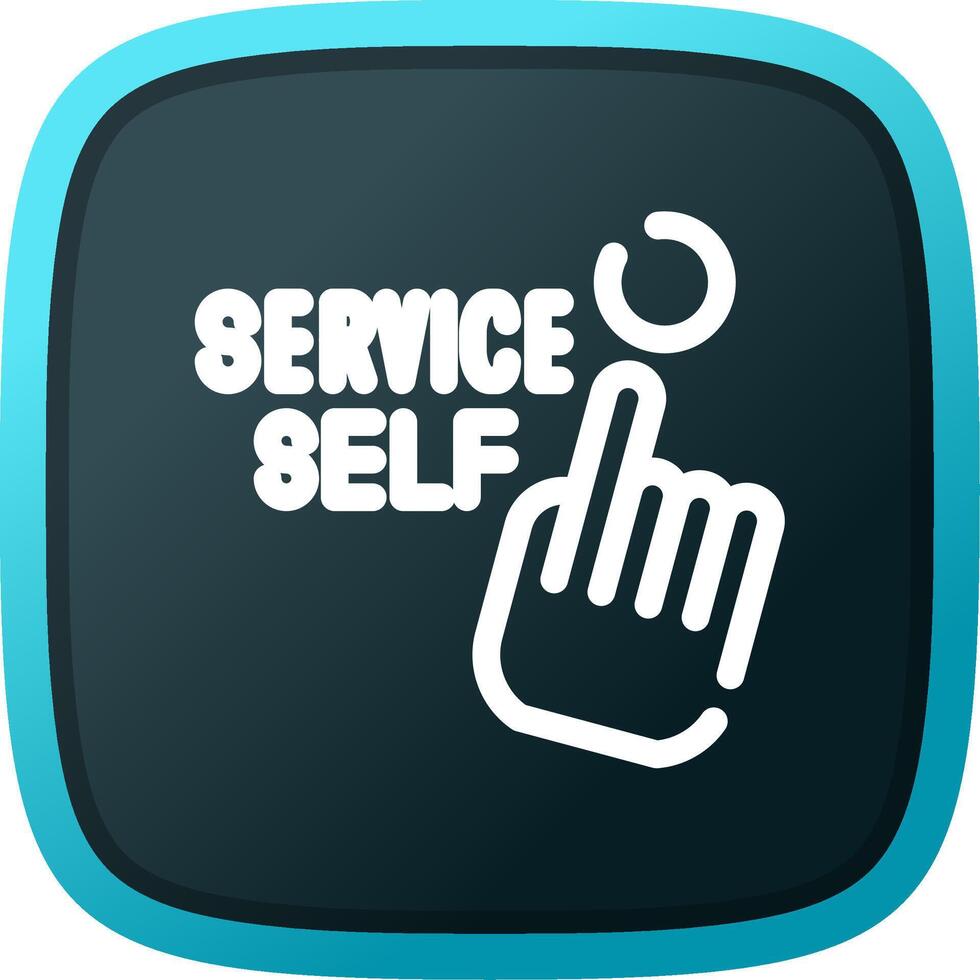 Self Service Creative Icon Design vector