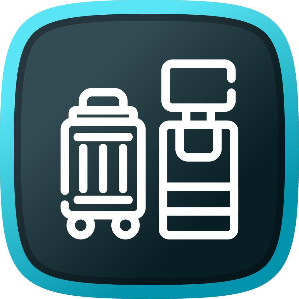 Self Check In Creative Icon Design vector