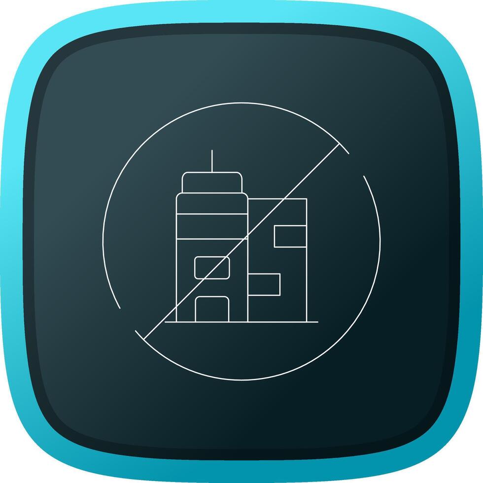 No Commute Creative Icon Design vector