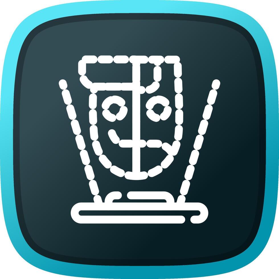 Hologram Creative Icon Design vector