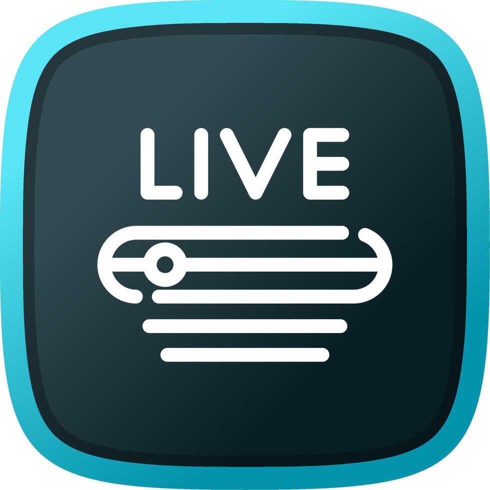 Live Stream Creative Icon Design vector