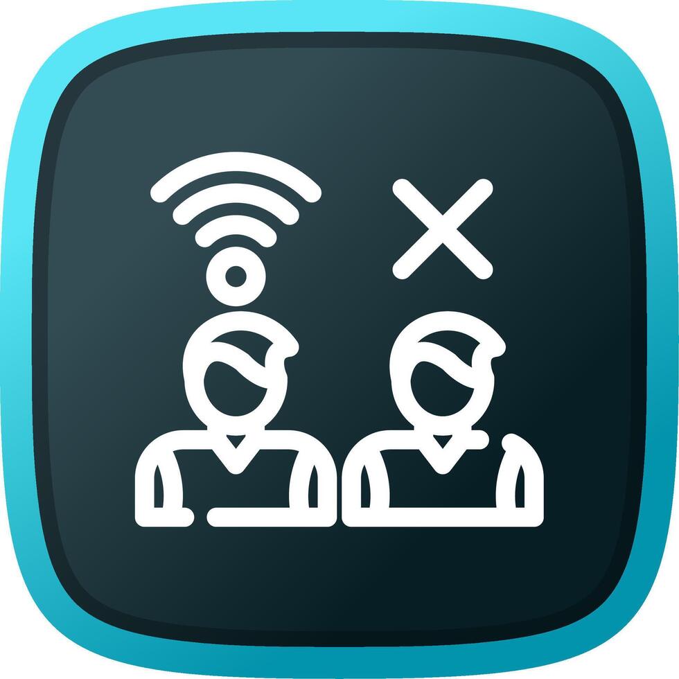 Digital Divide Creative Icon Design vector