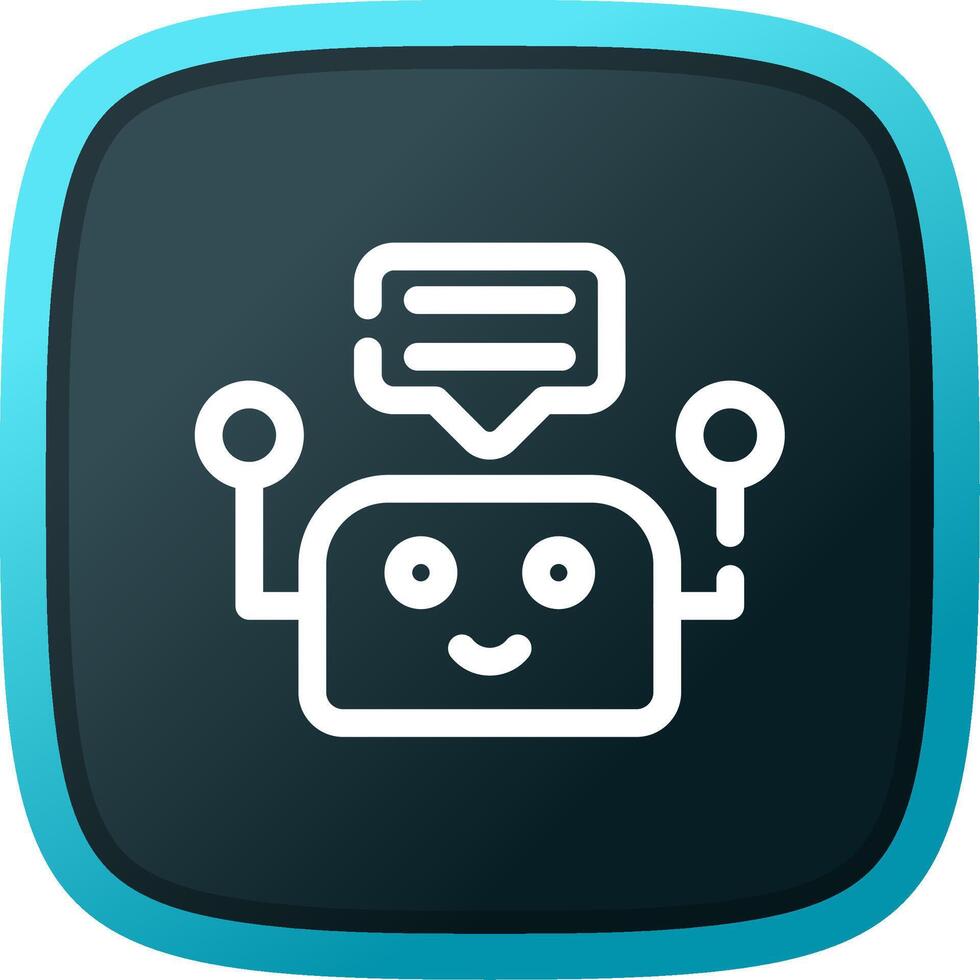 Chatbot Creative Icon Design vector