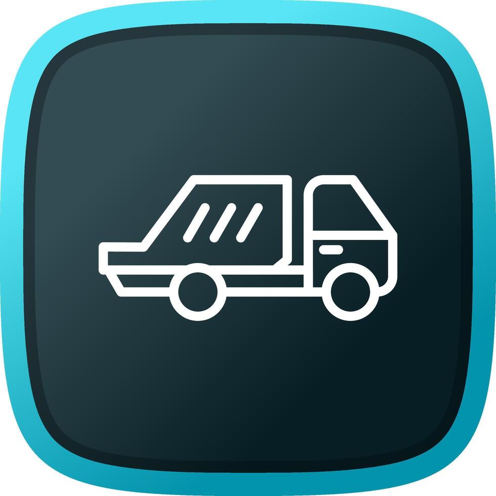 Garbage truck Creative Icon Design vector