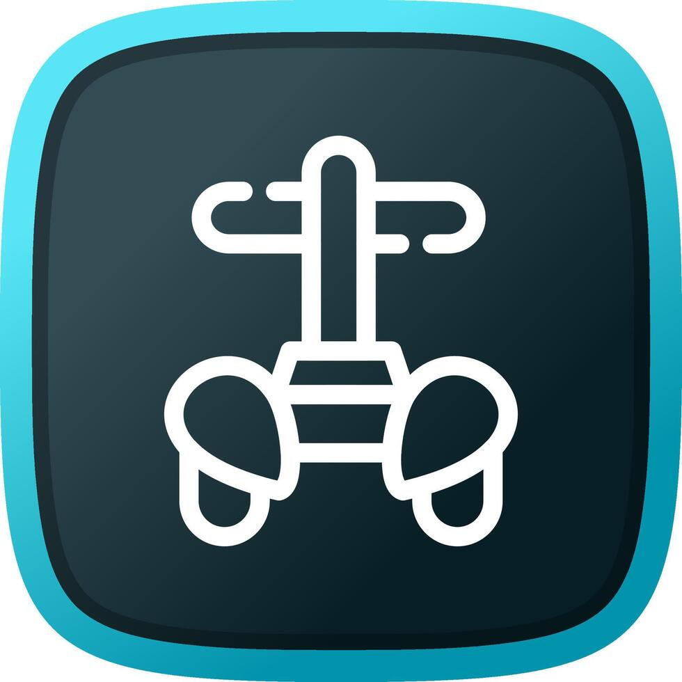 Police Segway Creative Icon Design vector