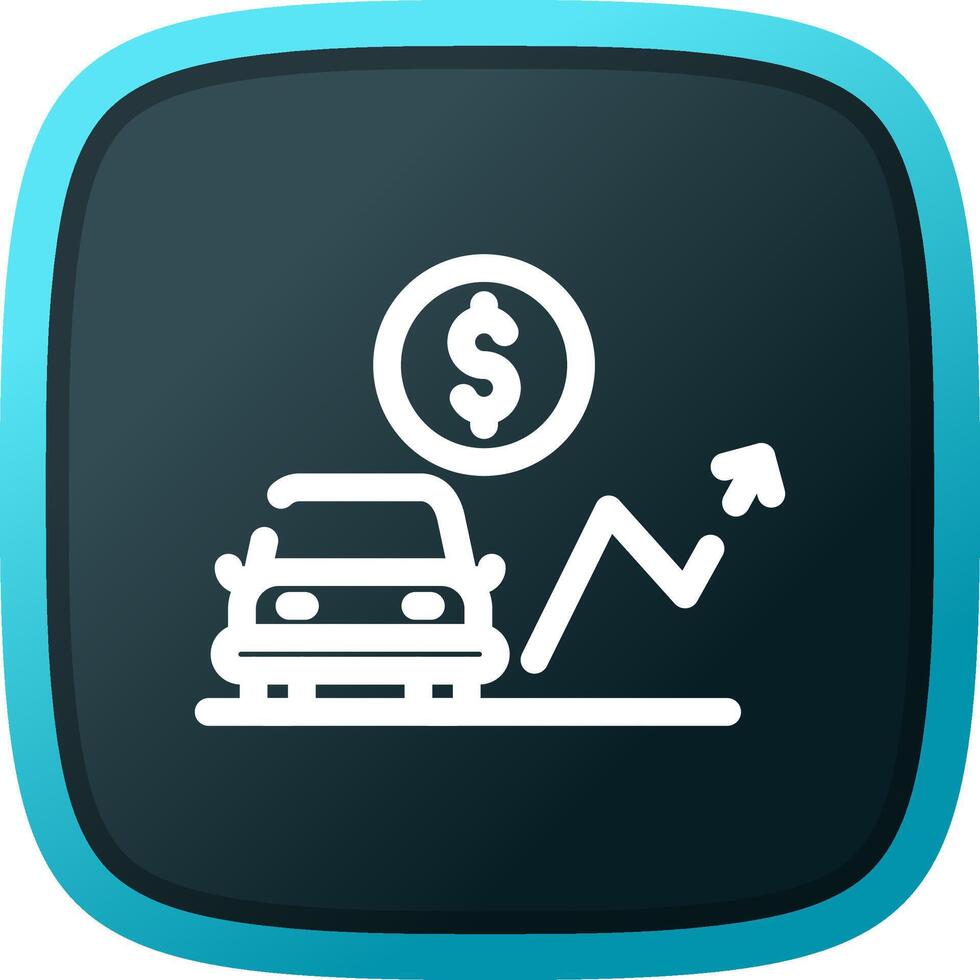 Car Loan Rates Creative Icon Design vector