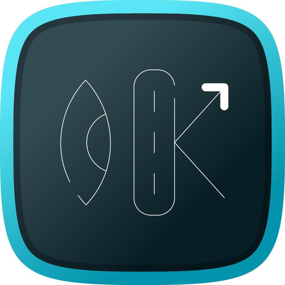 Anti-Reflective Coating Creative Icon Design vector