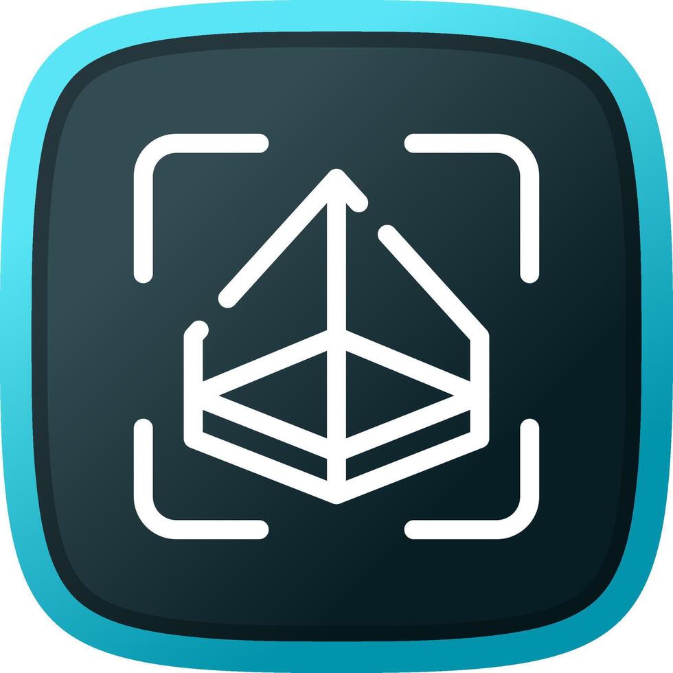 3D Surface Creative Icon Design vector