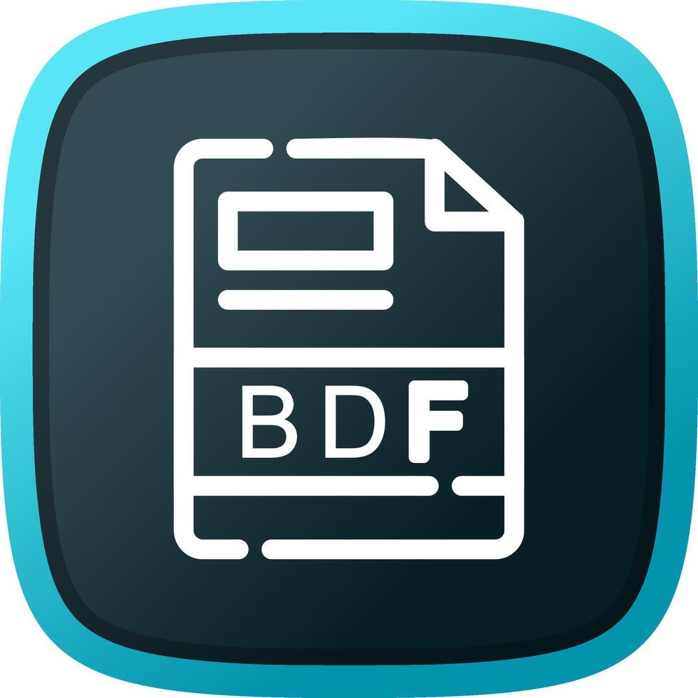 BDF Creative Icon Design vector