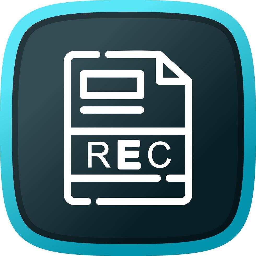 REC Creative Icon Design vector