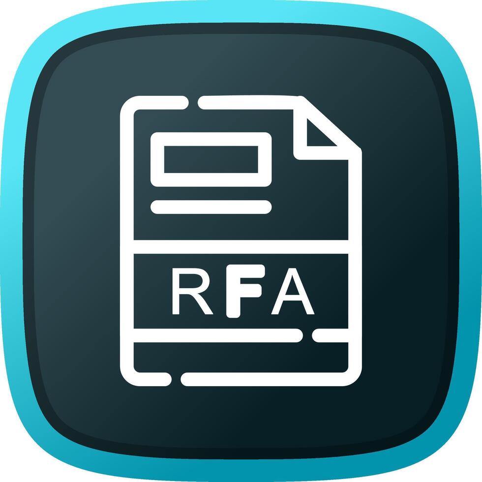 RFA Creative Icon Design vector