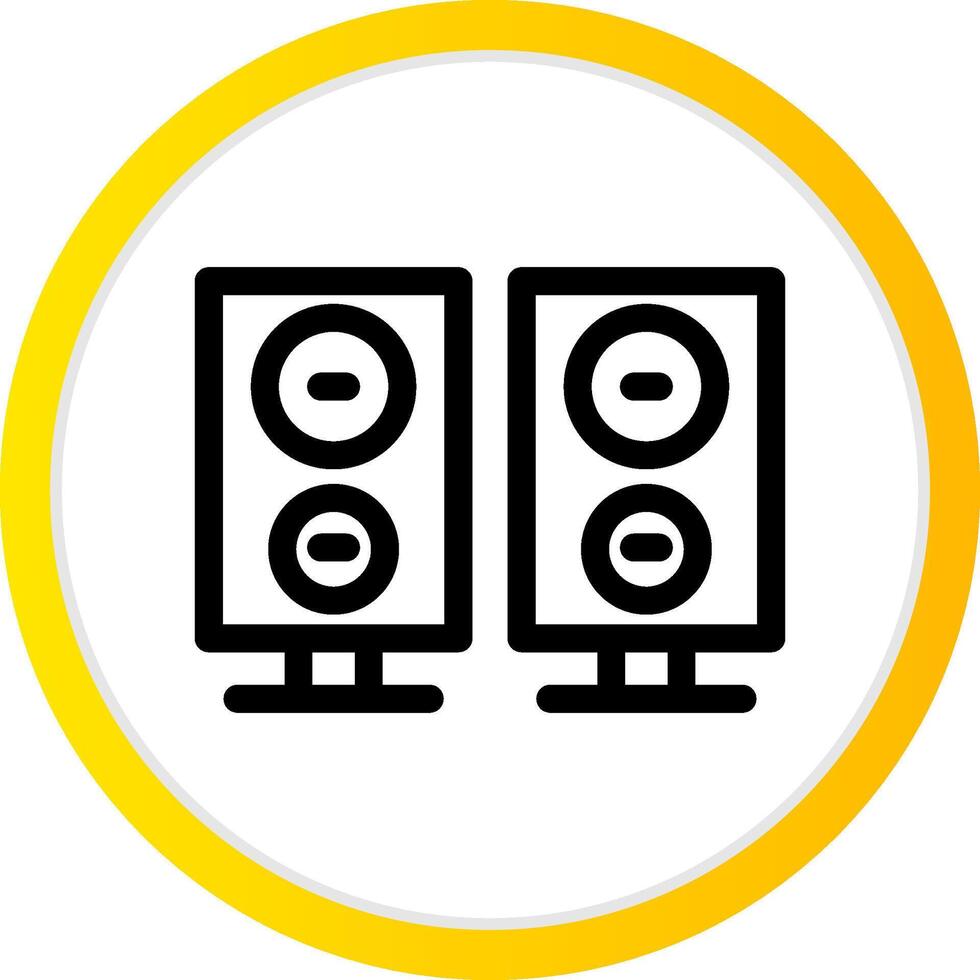 diseño de icono creativo de altavoces vector