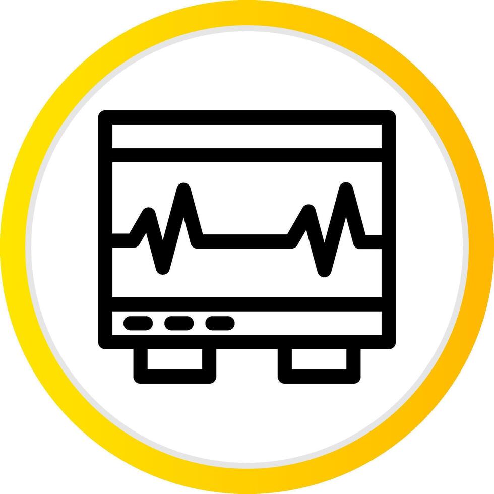 Electrocardiogram Creative Icon Design vector