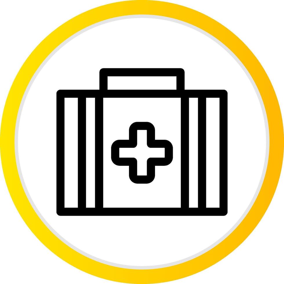First Aid Kit Creative Icon Design vector