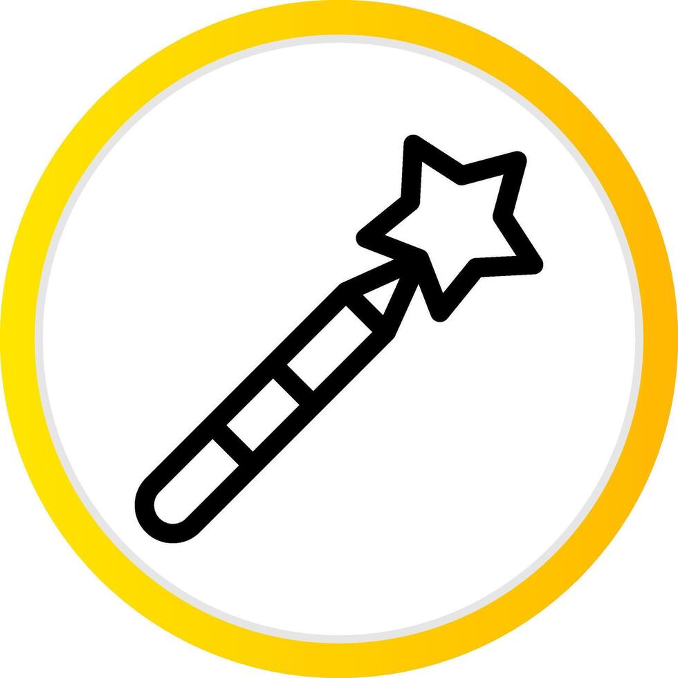 Magic Wand Creative Icon Design vector