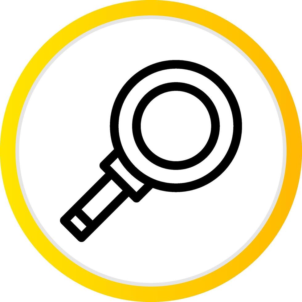 Magnifying Creative Icon Design vector