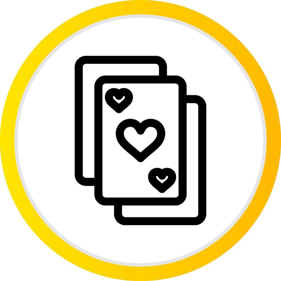 Playing Cards Creative Icon Design vector