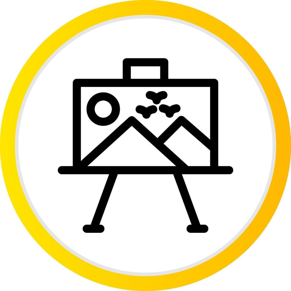 Paint Canvas Creative Icon Design vector