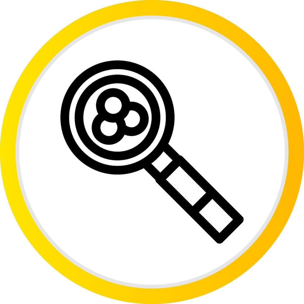 Magnifying Glass Creative Icon Design vector