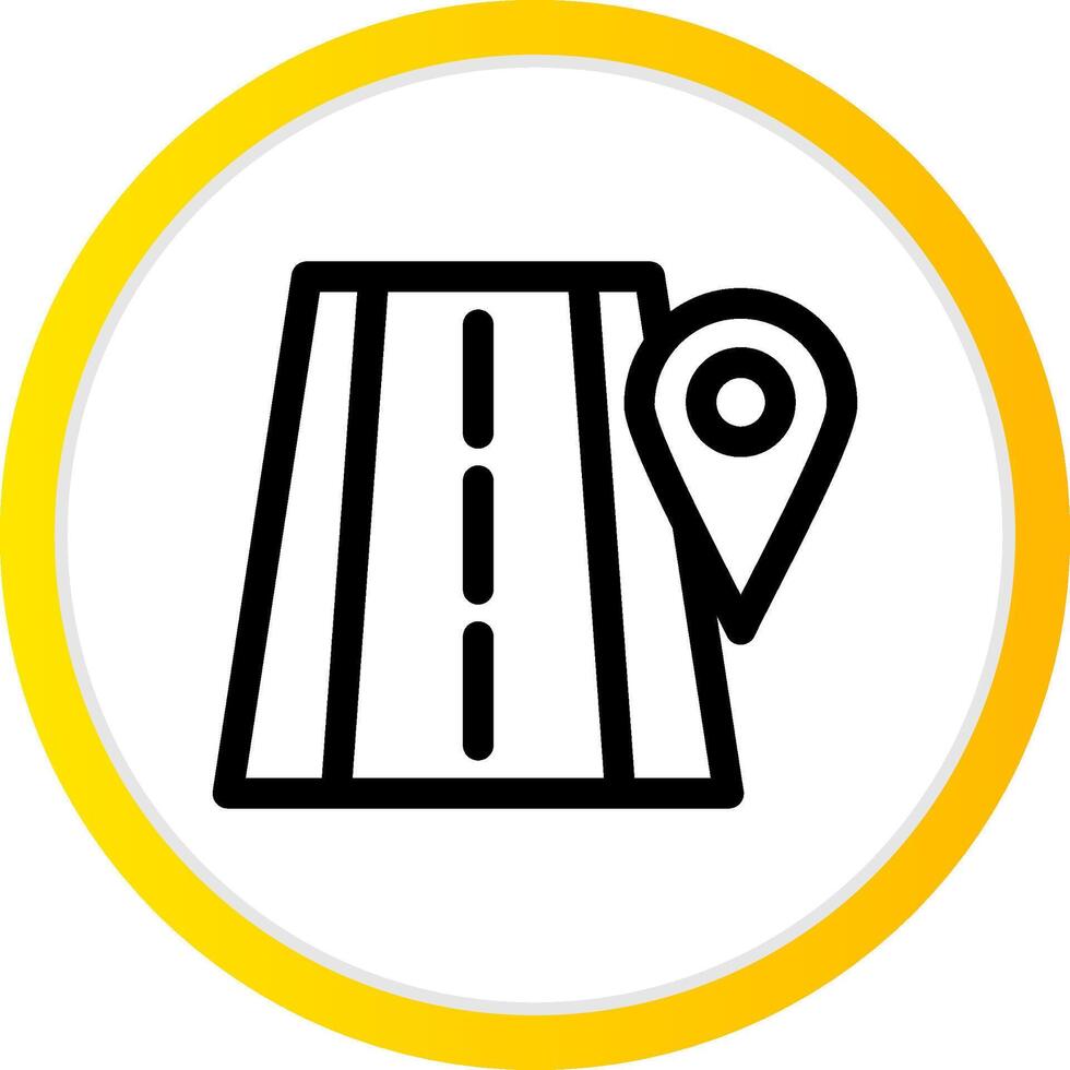 Road Location Creative Icon Design vector