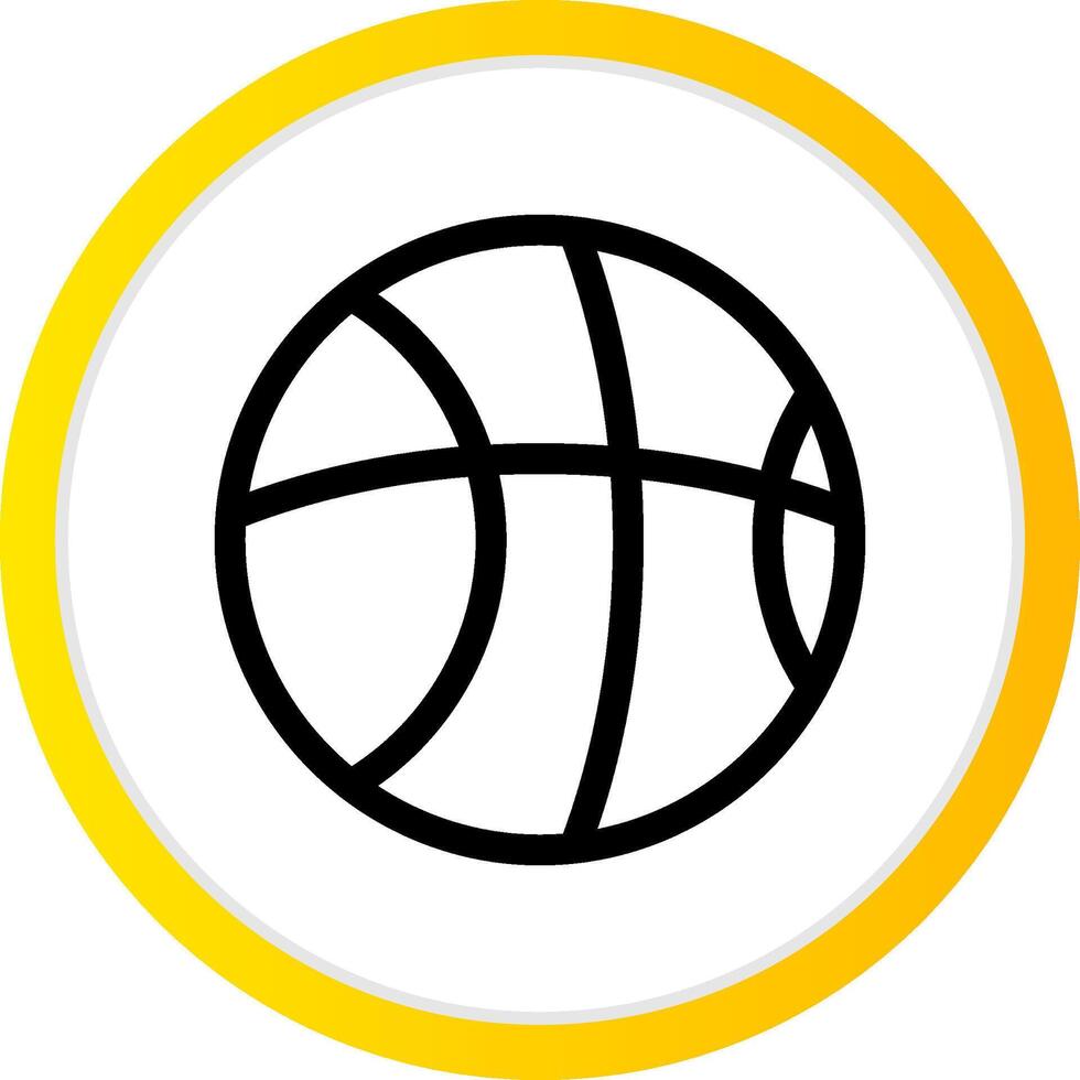 diseño de icono creativo de baloncesto vector